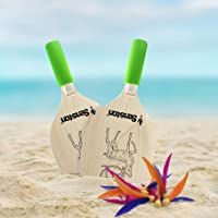 Los mejores  - Senston Badminton Racquet Beach Raqueta Juego de Paleta de Madera- Juego de Juguetes de Playa para niños y Adultos…